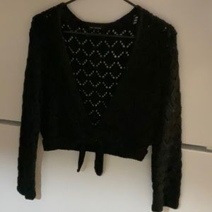 Limited Cropped Crochet Sweater